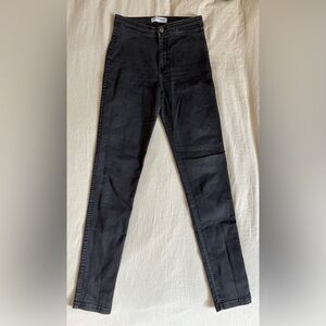 American Apparel High Waisted skinny jeans in Black, size M.